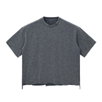 "The Reverie Tiger" - Snow Wash Raw-Hem Boxy T-Shirt