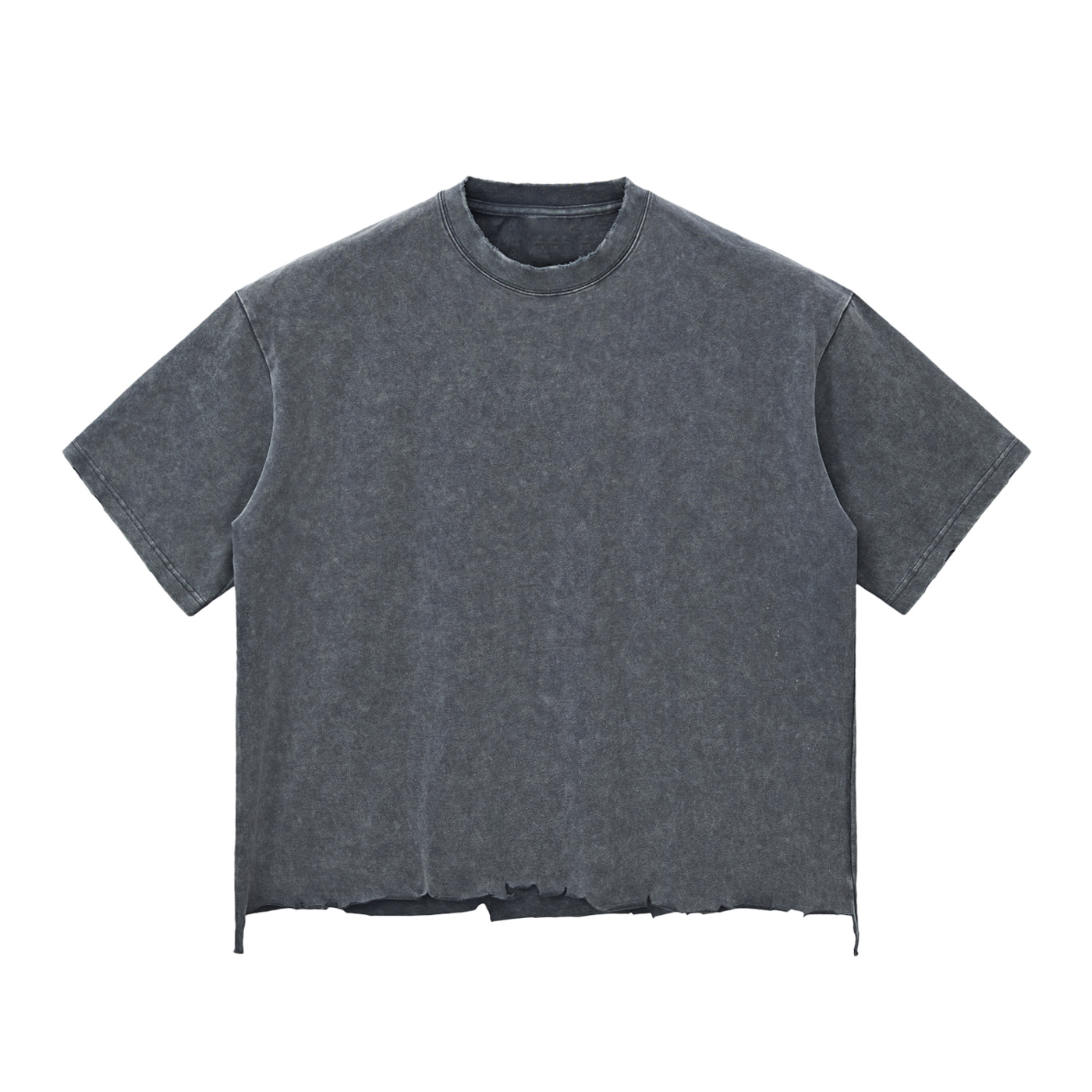 "The Reverie Tiger" - Snow Wash Raw-Hem Boxy T-Shirt
