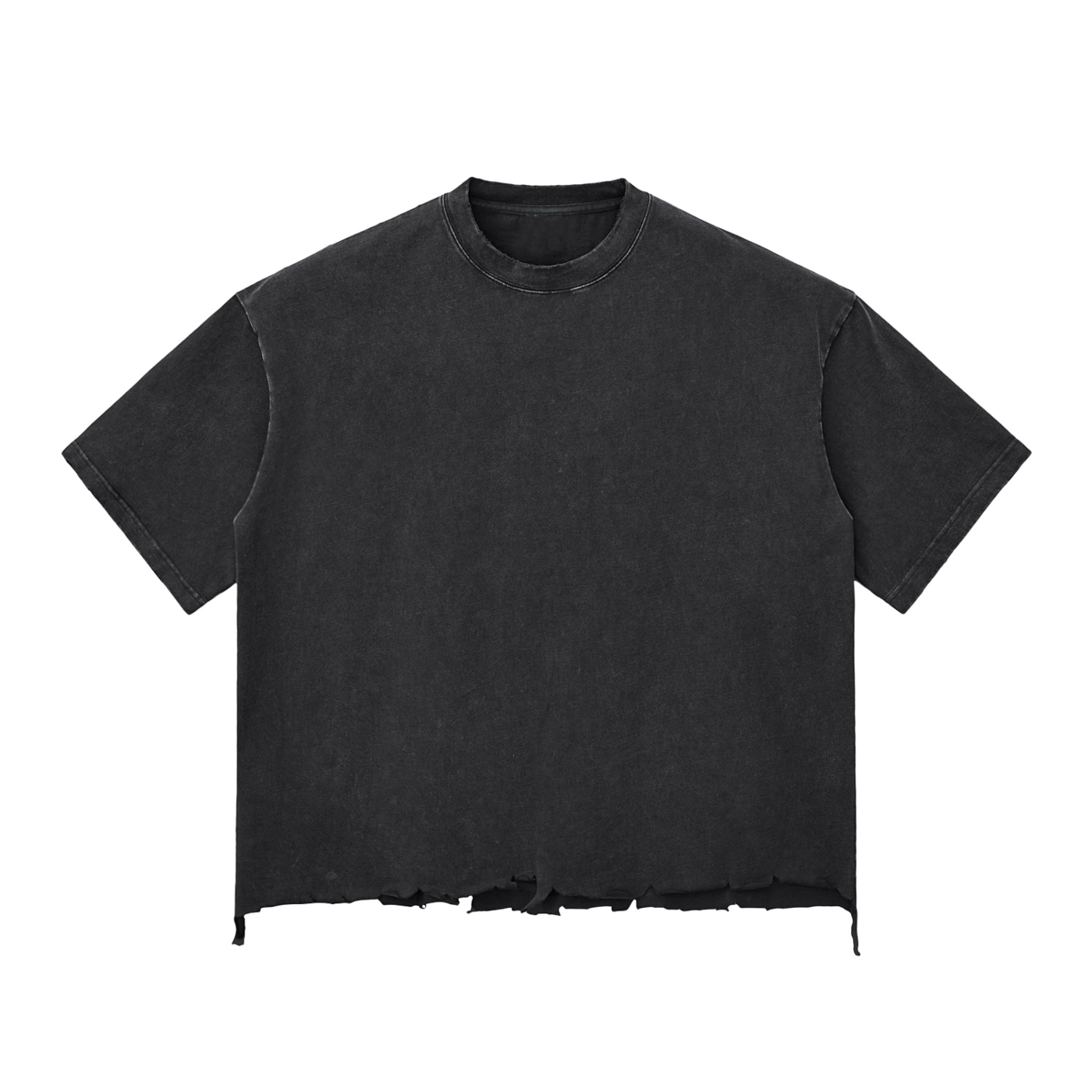 "The Reverie Tiger" - Snow Wash Raw-Hem Boxy T-Shirt