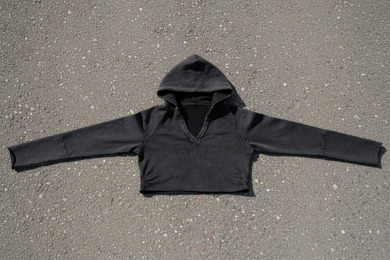 "Phoenix" – Vintage Washed Raw Edge Hoodie