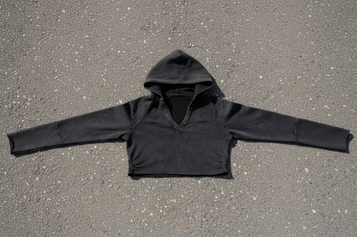 "Phoenix" – Vintage Washed Raw Edge Hoodie