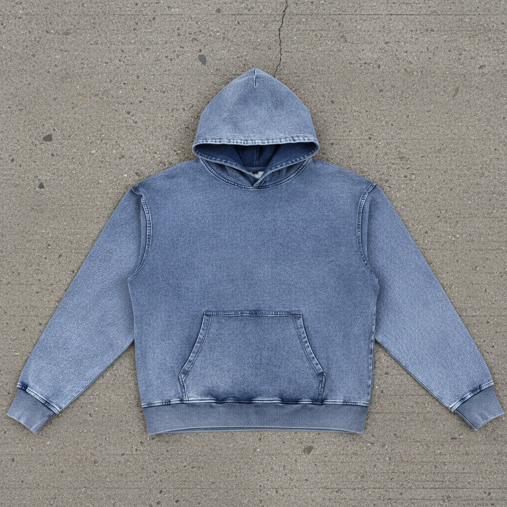 Ghost Gaze - Washed Oversized Hoodie