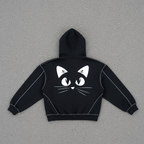 Night Watch - Stitched Boxy Fleece Hoodie