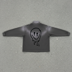 "Smile" – Sun Fade Quarter-Zip Sweatshirt