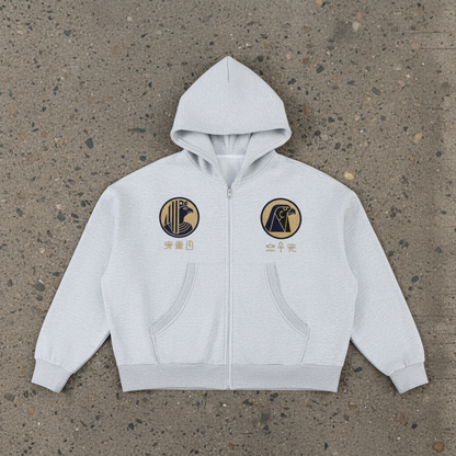 Pharaoh, Full-Zip Boxy Hoodie
