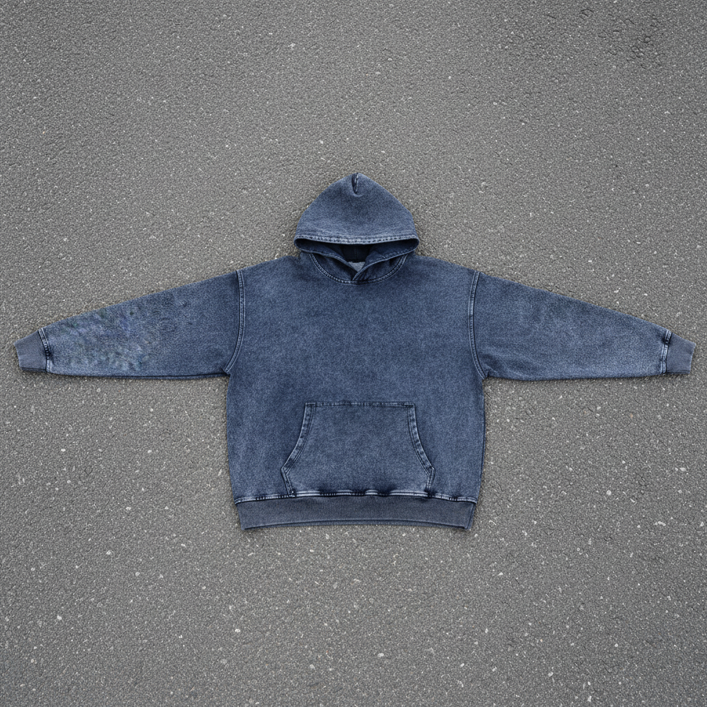 Snow Wash Oversized Hoodie
