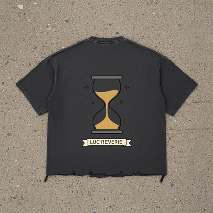 Snow Wash Raw-Hem Boxy T-shirt