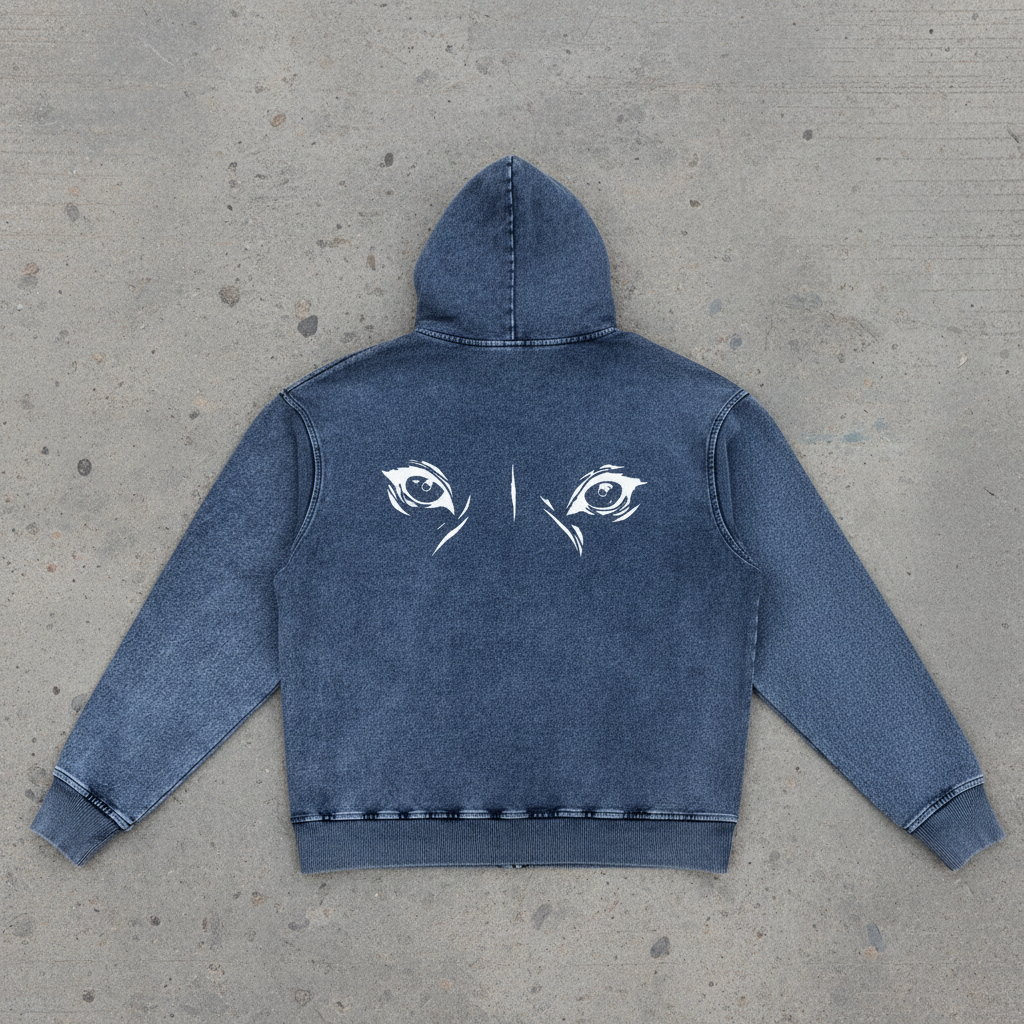 Ghost Gaze - Washed Oversized Hoodie