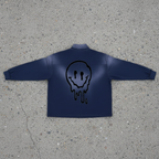 "Smile" – Sun Fade Quarter-Zip Sweatshirt