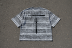 "Reverie Sword" – Snow Washed Striped Boxy T-Shirt