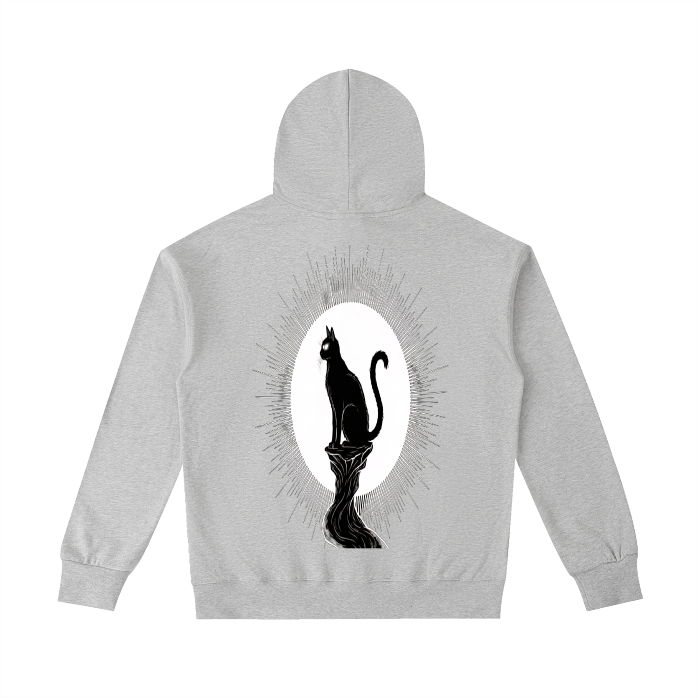 Nocturne Halo - Oversized Heavyweight Cotton Hoodie