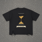 The Hourglass - Snow-Washed Raw-Hem T-Shirt