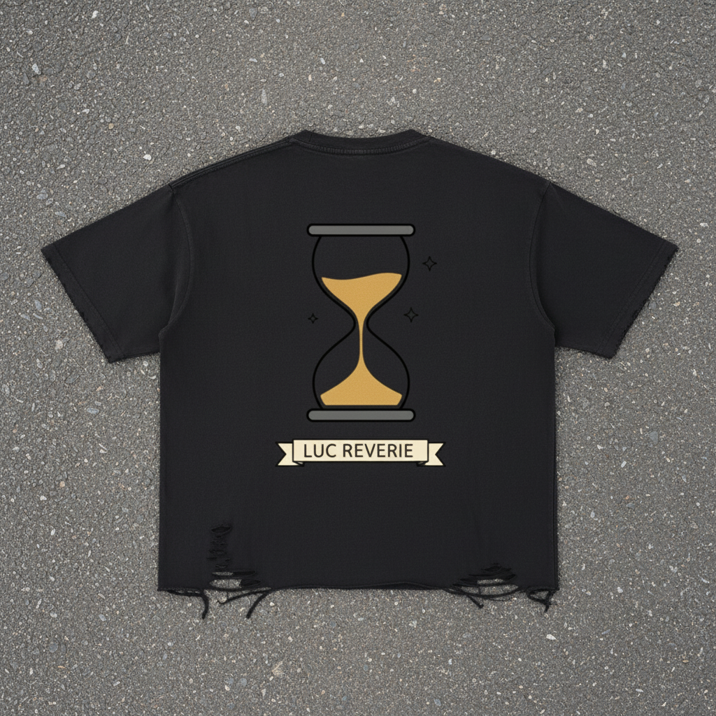 The Hourglass - Snow-Washed Raw-Hem T-Shirt