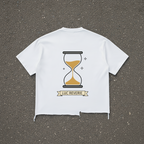 Golden Hour - Snow-Washed Raw-Hem Boxy T-Shirt
