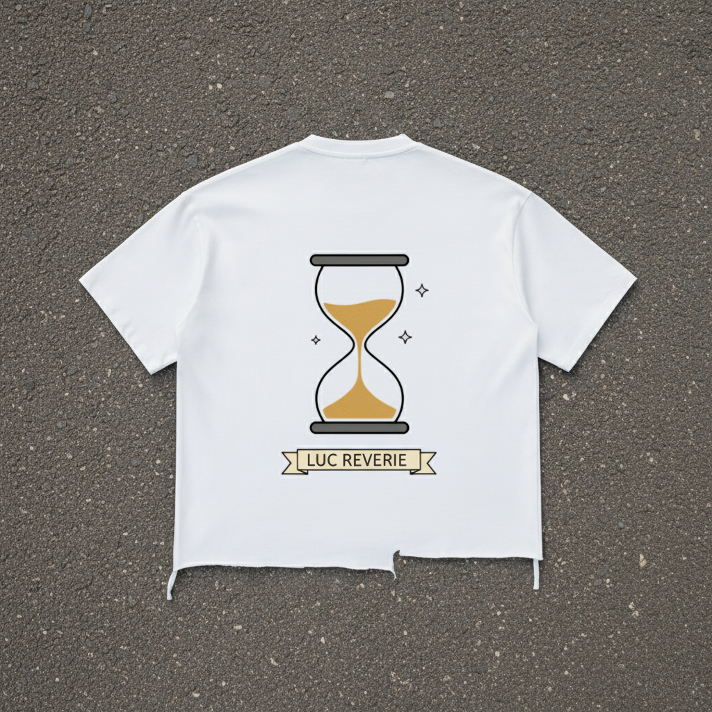 Golden Hour - Snow-Washed Raw-Hem Boxy T-Shirt