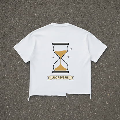 Snow Wash Raw-Hem Boxy T-shirt