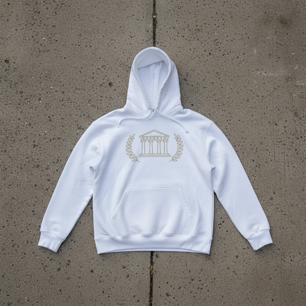 Olympus Crest - Heavyweight Cotton Hoodie