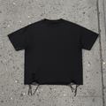 The Hourglass - Snow-Washed Raw-Hem T-Shirt