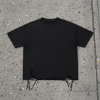 The Hourglass - Snow-Washed Raw-Hem T-Shirt