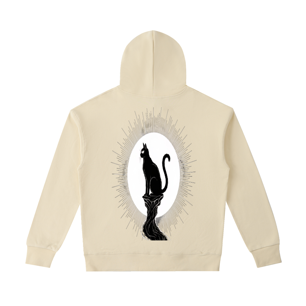 Nocturne Halo - Oversized Heavyweight Cotton Hoodie