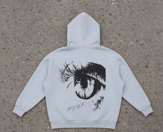 "The Observer" Contrast Tape Fleece Hoodie