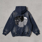 "Silhouette Face" – Denim Jacket