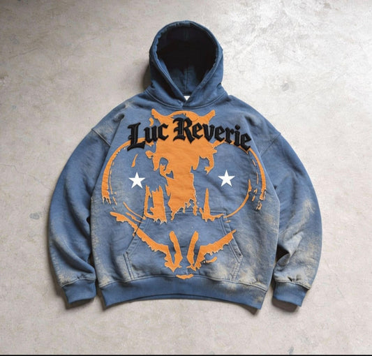 'Twin Stars' - Sun faded Hoodie