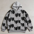 "Faces," – Oversized Cotton Hoodie