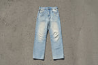 Sun Fade – Raw Hem Denim Jeans