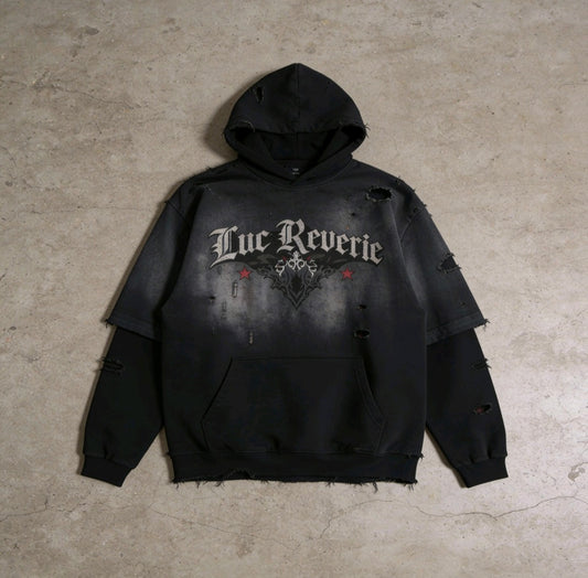 The Scarred - Sun Faded Layered Hoodie