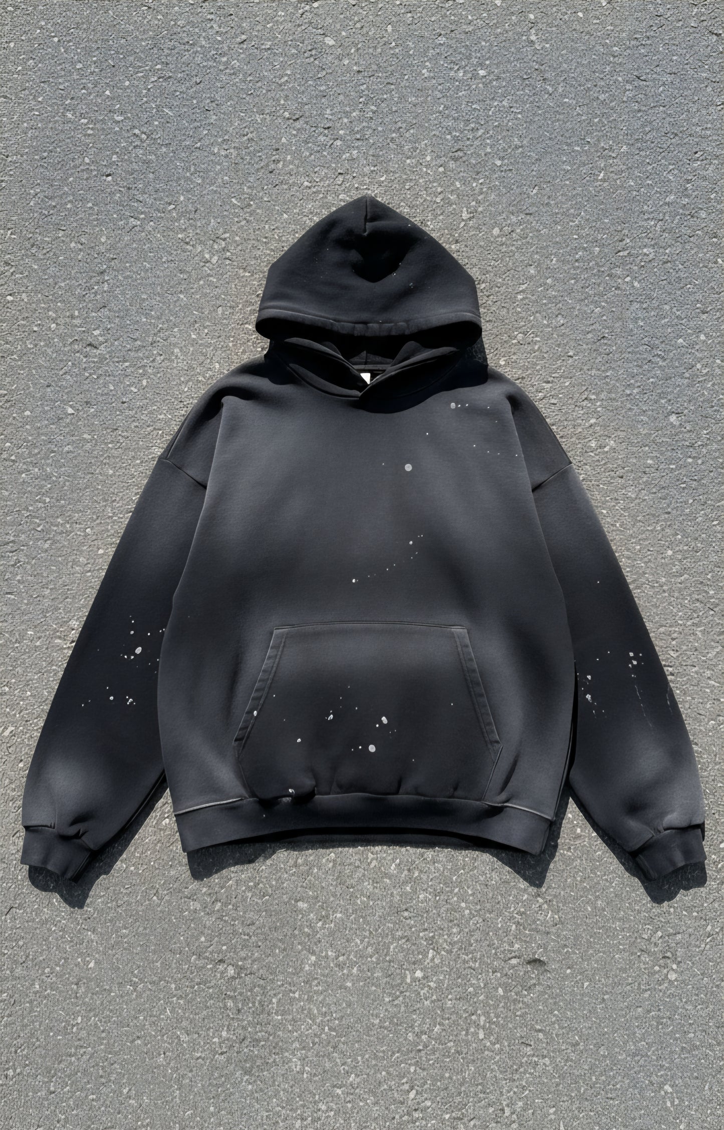 "Cosmic Guide" Vintage Washed Frayed Fleece Hoodie