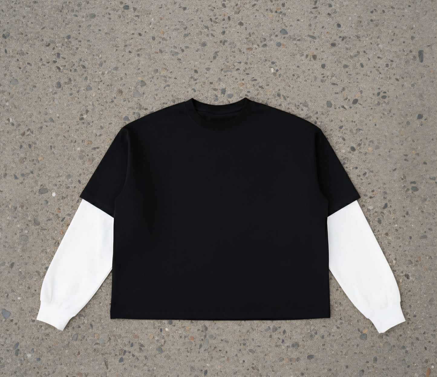 "Freedom's Ascent" Contrast Sleeve Cotton T-Shirt