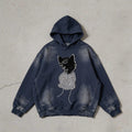 "Silhouette Face" – Denim Jacket