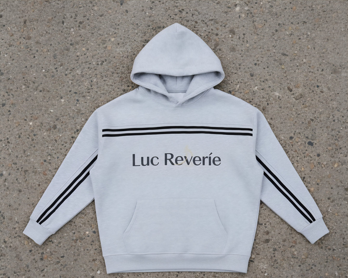 "The Observer" Contrast Tape Fleece Hoodie