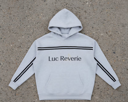 "The Observer" Contrast Tape Fleece Hoodie