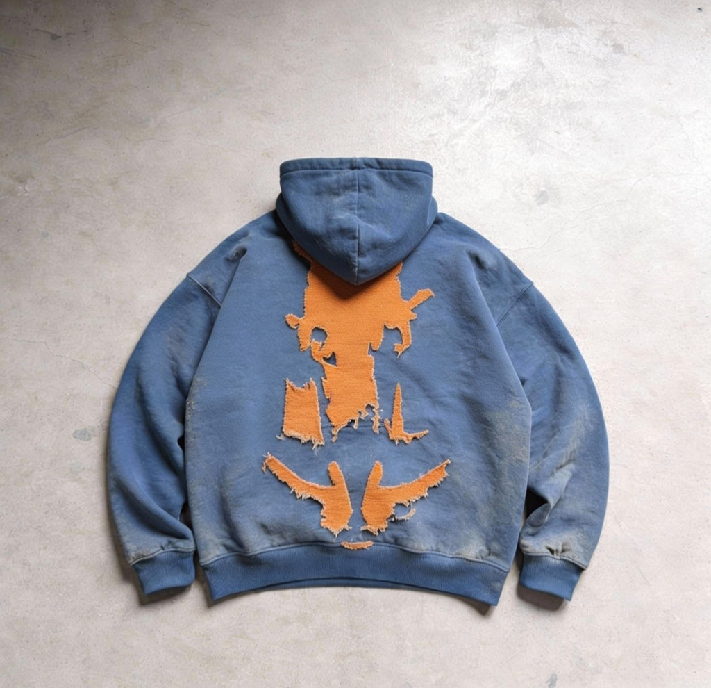 'Twin Stars' - Sun Faded Heavyweight Hoodie